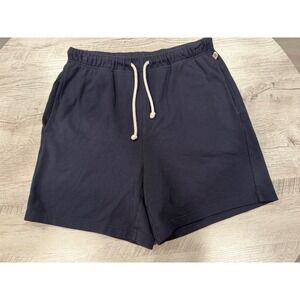 Lou & Grey Lounge Shorts Womens Small Navy Drawstring Athleisure Casual Comfy